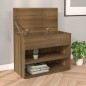 Scarpiera Rovere Marrone 60x30x45 cm in Legno Multistrato Scarpiera Rovere Marrone 60x30x45 cm in Legno Multistrato