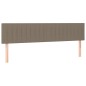 vidaXL Letto a Molle Materasso e LED tortora 200x200cm in Tessuto vidaXL Letto a Molle Materasso e LED tortora 200x200cm in Tessuto