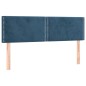 vidaXL Letto a Molle con Materasso e LED Blu Scuro 140x190 cm vidaXL Letto a Molle con Materasso e LED Blu Scuro 140x190 cm
