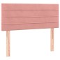 vidaXL Letto a Molle con Materasso e LED Rosa 120x200 cm in Velluto vidaXL Letto a Molle con Materasso e LED Rosa 120x200 cm in Velluto