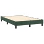 vidaXL Letto a Molle con Materasso e LED Verde Scuro 120x200cm Velluto vidaXL Letto a Molle con Materasso e LED Verde Scuro 120x200cm Velluto