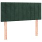vidaXL Letto a Molle con Materasso e LED Verde Scuro 120x200cm Velluto vidaXL Letto a Molle con Materasso e LED Verde Scuro 120x200cm Velluto