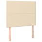vidaXL Letto a Molle con Materasso e LED Crema 90x190 cm in Tessuto vidaXL Letto a Molle con Materasso e LED Crema 90x190 cm in Tessuto