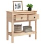 Tavolo Consolle 75x35x75 cm in Legno Massello di Pino Tavolo Consolle 75x35x75 cm in Legno Massello di Pino