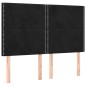 vidaXL Letto a Molle con Materasso e LED Nero 140x190 cm in Velluto vidaXL Letto a Molle con Materasso e LED Nero 140x190 cm in Velluto