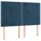 vidaXL Letto a Molle con Materasso e LED Blu Scuro 140x190 cm vidaXL Letto a Molle con Materasso e LED Blu Scuro 140x190 cm