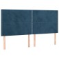 vidaXL Letto a Molle con Materasso e LED Blu Scuro 160x200 cm vidaXL Letto a Molle con Materasso e LED Blu Scuro 160x200 cm