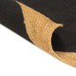 Tappeto Intrecciato Nero e Naturale 180cm Juta e Cotone Rotondo Tappeto Intrecciato Nero e Naturale 180cm Juta e Cotone Rotondo