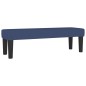 vidaXL Giroletto a Molle con Materasso Blu 140x190 cm in Tessuto