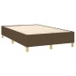 vidaXL Giroletto a Molle con Materasso Marrone Scuro 120x200cm Tessuto