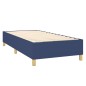 vidaXL Giroletto a Molle con Materasso Blu 100x200 cm in Tessuto
