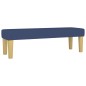 vidaXL Giroletto a Molle con Materasso Blu 200x200 cm in Tessuto