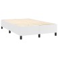 vidaXL Giroletto a Molle con Materasso Bianco 120x200 cm in Similpelle
