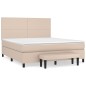 vidaXL Giroletto a Molle con Materasso Cappuccino 180x200cm Similpelle