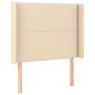 vidaXL Letto a Molle con Materasso e LED Crema 90x190 cm in Tessuto vidaXL Letto a Molle con Materasso e LED Crema 90x190 cm in Tessuto