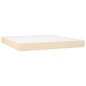 vidaXL Letto a Molle con Materasso e LED Crema 180x200 cm in Tessuto vidaXL Letto a Molle con Materasso e LED Crema 180x200 cm in Tessuto