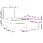 vidaXL Letto a Molle con Materasso e LED Crema 180x200 cm in Tessuto vidaXL Letto a Molle con Materasso e LED Crema 180x200 cm in Tessuto