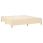 vidaXL Letto a Molle con Materasso e LED Crema 180x200 cm in Tessuto vidaXL Letto a Molle con Materasso e LED Crema 180x200 cm in Tessuto