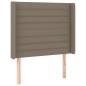 vidaXL Letto a Molle con Materasso e LED Tortora 100x200cm in Tessuto vidaXL Letto a Molle con Materasso e LED Tortora 100x200cm in Tessuto