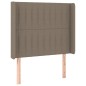 vidaXL Letto a Molle con Materasso e LED Tortora 100x200cm in Tessuto vidaXL Letto a Molle con Materasso e LED Tortora 100x200cm in Tessuto