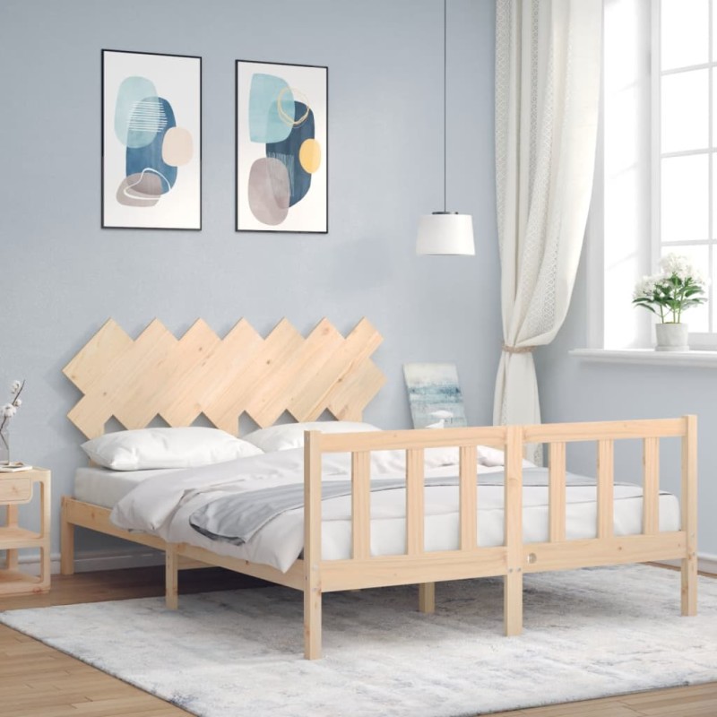 vidaXL Giroletto senza Materasso 140x200 cm in Legno Massello di Pino