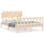vidaXL Giroletto senza Materasso 140x200 cm in Legno Massello di Pino