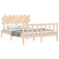 vidaXL Giroletto senza Materasso 140x200 cm in Legno Massello di Pino
