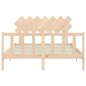 vidaXL Giroletto senza Materasso 140x200 cm in Legno Massello di Pino