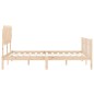 vidaXL Giroletto senza Materasso 140x200 cm in Legno Massello di Pino