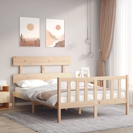 vidaXL Giroletto senza Materasso 140x200 cm in Legno Massello di Pino