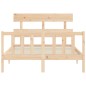 vidaXL Giroletto senza Materasso 140x200 cm in Legno Massello di Pino vidaXL Giroletto senza Materasso 140x200 cm in Legno Massello di Pino