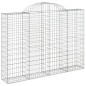 vidaXL Cesti Gabbioni ad Arco 18 pz 200x30x140/160 cm Ferro Zincato vidaXL Cesti Gabbioni ad Arco 18 pz 200x30x140/160 cm Ferro Zincato