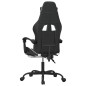 vidaXL Sedia da Gaming con Poggiapiedi Nero e Bianco in Similpelle vidaXL Sedia da Gaming con Poggiapiedi Nero e Bianco in Similpelle