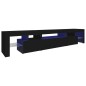 vidaXL Mobile Porta TV con Luci LED Nero 215x36,5x40 cm vidaXL Mobile Porta TV con Luci LED Nero 215x36,5x40 cm