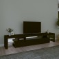 vidaXL Mobile Porta TV con Luci LED Nero 215x36,5x40 cm vidaXL Mobile Porta TV con Luci LED Nero 215x36,5x40 cm