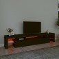 vidaXL Mobile Porta TV con Luci LED Nero 215x36,5x40 cm vidaXL Mobile Porta TV con Luci LED Nero 215x36,5x40 cm