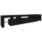 vidaXL Mobile Porta TV con Luci LED Nero 215x36,5x40 cm vidaXL Mobile Porta TV con Luci LED Nero 215x36,5x40 cm