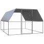vidaXL Gabbia per Polli da Esterno 3x4x2 m in Acciaio Zincato vidaXL Gabbia per Polli da Esterno 3x4x2 m in Acciaio Zincato