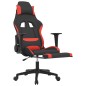 vidaXL Sedia da Gaming Massaggio e Poggiapiedi Tessuto Nero e Rosso vidaXL Sedia da Gaming Massaggio e Poggiapiedi Tessuto Nero e Rosso
