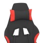 vidaXL Sedia da Gaming Massaggio e Poggiapiedi Tessuto Nero e Rosso vidaXL Sedia da Gaming Massaggio e Poggiapiedi Tessuto Nero e Rosso