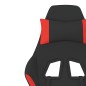 vidaXL Sedia da Gaming Massaggio e Poggiapiedi Tessuto Nero e Rosso vidaXL Sedia da Gaming Massaggio e Poggiapiedi Tessuto Nero e Rosso