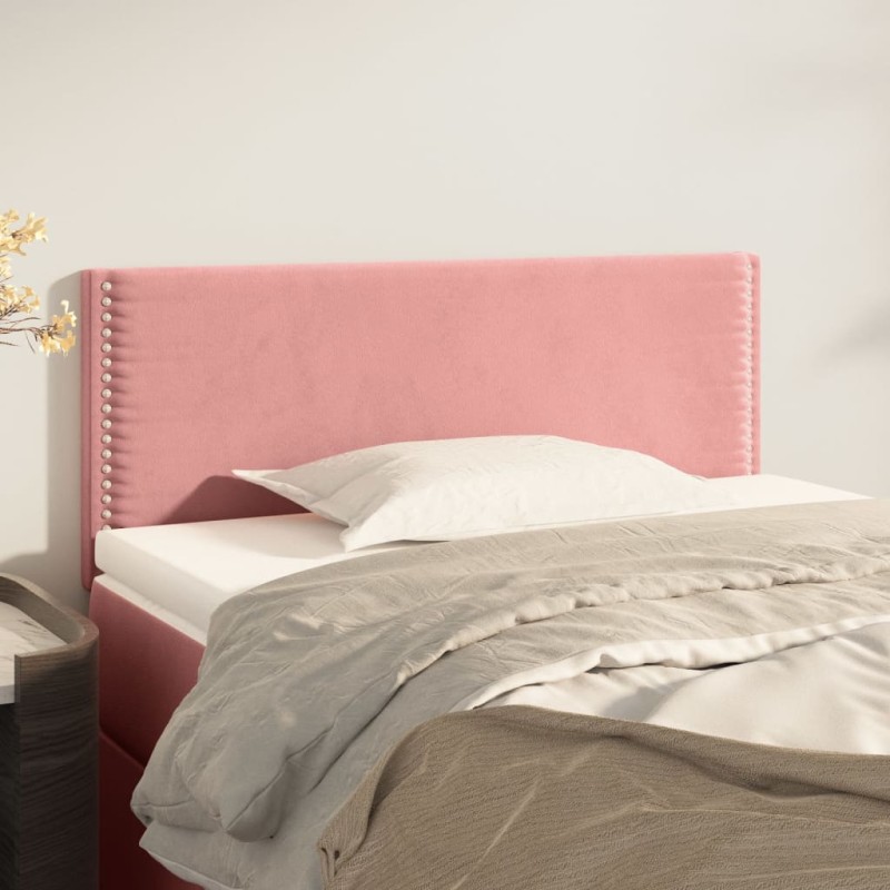 vidaXL Testiera Rosa 100x5x78/88 cm in Velluto vidaXL Testiera Rosa 100x5x78/88 cm in Velluto