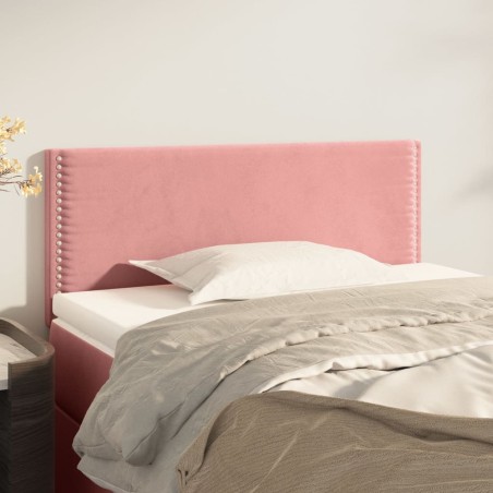 vidaXL Testiera Rosa 100x5x78/88 cm in Velluto