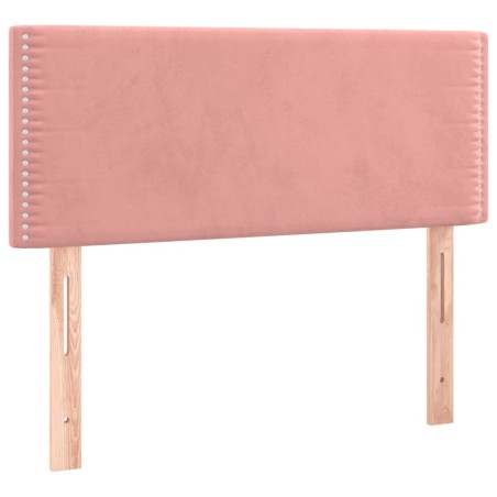 vidaXL Testiera Rosa 100x5x78/88 cm in Velluto