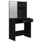 vidaXL Set Toeletta Nero 74,5x40x141 cm