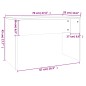 vidaXL Set Toeletta Nero 74,5x40x141 cm