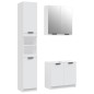 vidaXL Set di Mobili da Bagno 3 pz Bianco in Legno Multistrato vidaXL Set di Mobili da Bagno 3 pz Bianco in Legno Multistrato