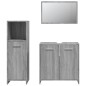 vidaXL Set Mobili da Bagno 3 pz Grigio Sonoma in Legno Multistrato vidaXL Set Mobili da Bagno 3 pz Grigio Sonoma in Legno Multistrato