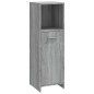 vidaXL Set Mobili da Bagno 3 pz Grigio Sonoma in Legno Multistrato vidaXL Set Mobili da Bagno 3 pz Grigio Sonoma in Legno Multistrato