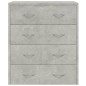 vidaXL Credenza con 4 Cassetti 60x30,5x71 cm Grigio cemento vidaXL Credenza con 4 Cassetti 60x30,5x71 cm Grigio cemento